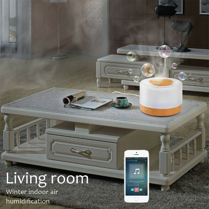 AROMA HUMIDIFIER WITH BLUETOOTH SPEAKER AND 7 MOOD COLOR CHANGING *LED LIGHT* - Ecoquest_universal